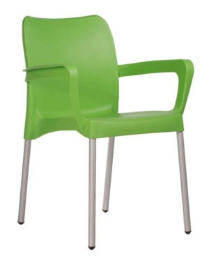 Cafe Chair Arm - Lime Green