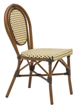 Bistro Chairs - Cream & Brown