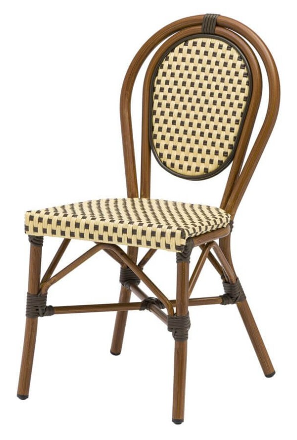 Bistro Chairs - Cream & Brown