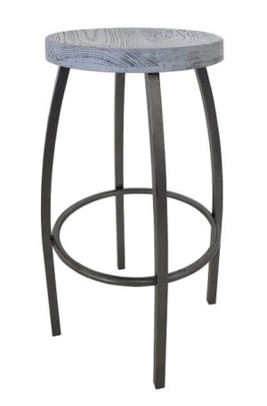 Barrel Bar Stools - Weathered Balau