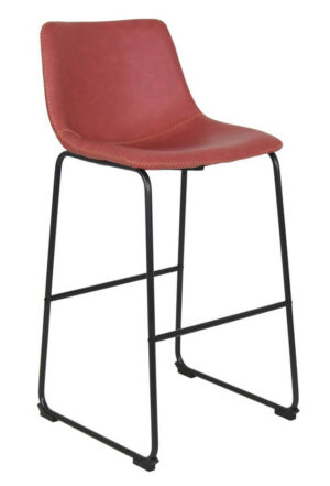 Sleigh Bar Stools - Burgundy