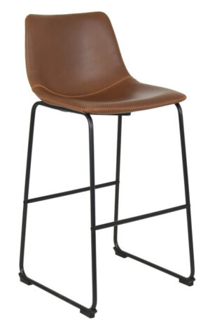 Sleigh Bar Stools - Light Brown