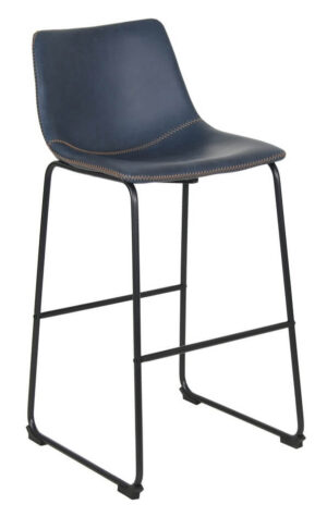 Sleigh Bar Stools - Navy Blue