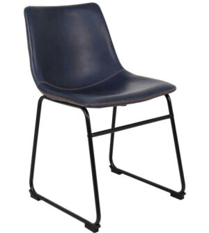 Classic Sleigh Chairs - Navy Blue