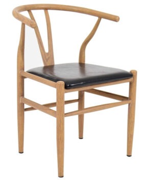 Elbow Chairs - Black on Natural