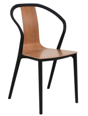 Emma Chairs Black and Walnut