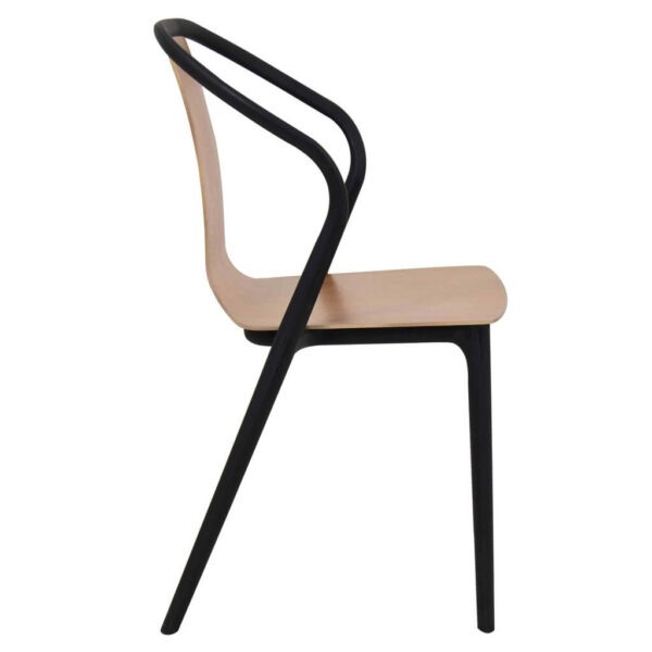 Emma Chairs Black and Walnut