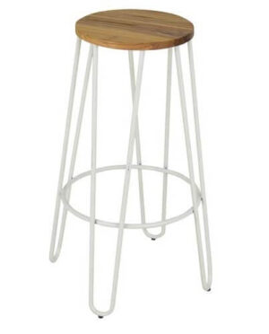 Hairpin Bar Stools - Matte White