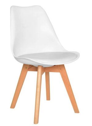 Padded Shell Chairs - White