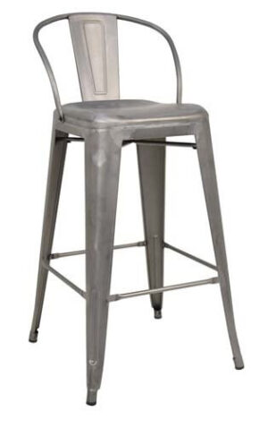 Pressed Bar Stools - Galvanized