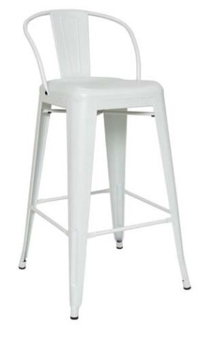 Pressed Bar Stools - Matt White