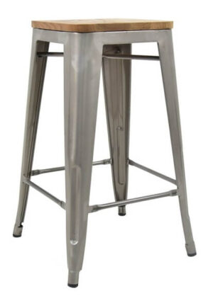 Pressed Kitchen Stools - Grey