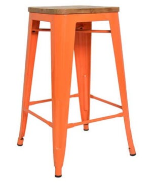 Pressed Kitchen Stools - Orange