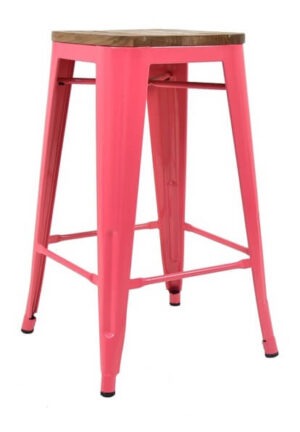 Pressed Kitchen Stools - Pink