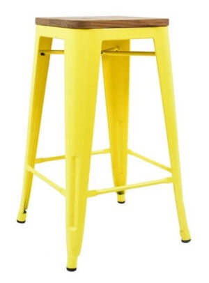 Pressed Kitchen Stools - Yellow