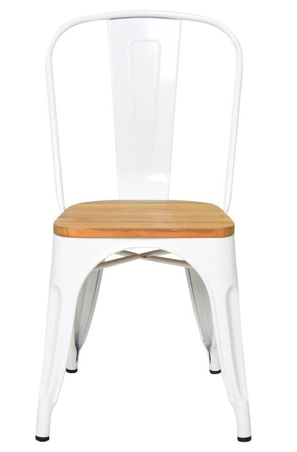 Pressed Side Chairs Wood Seat - Gloss White