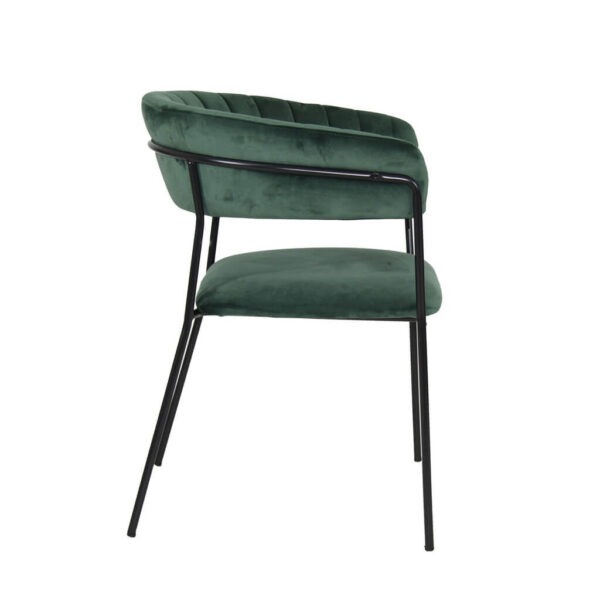 Velvet Crescent Chairs - Green