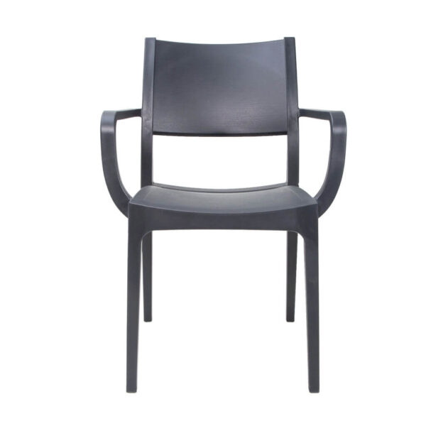 Verona Arm Chairs - Charcoal