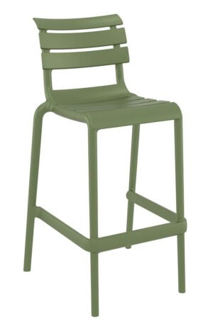 Helen Bar Stool - Olive Green