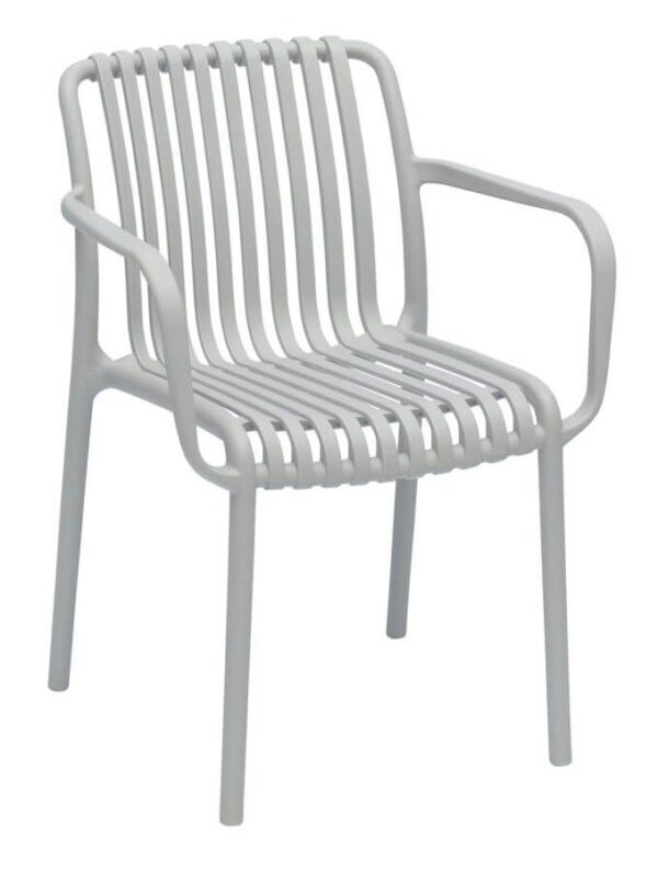 Isabella Arm Chairs - Light Grey