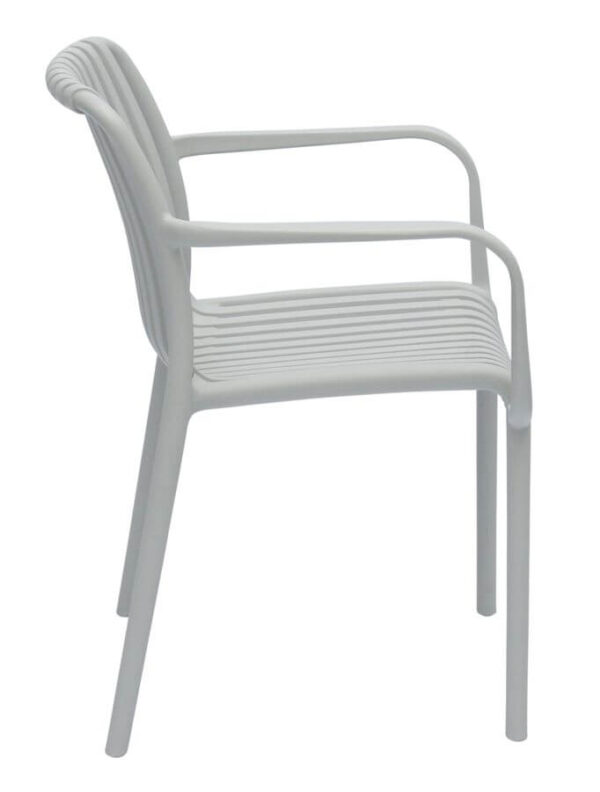 Isabella Arm Chairs - Light Grey