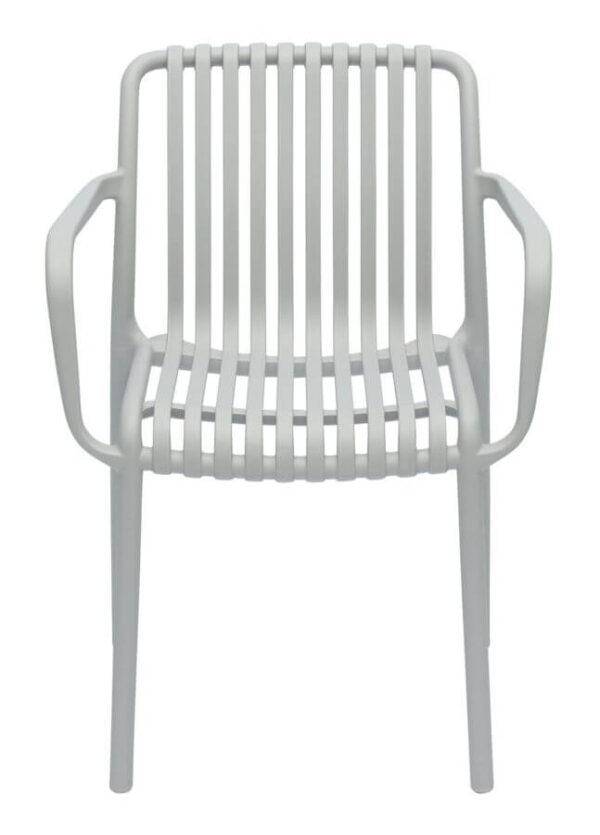 Isabella Arm Chairs - Light Grey