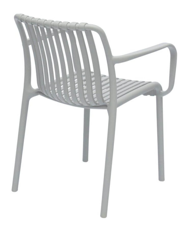 Isabella Arm Chairs - Light Grey