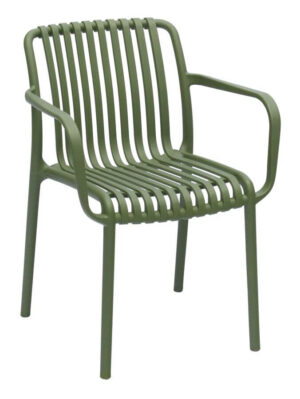 Isabella Arm Chairs - Olive Green