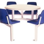 6 Seater Polyshell Round Canteen Fibreglass 1