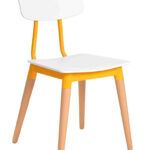 Barista Chair White Yellow 1