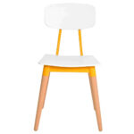 Barista Chair White Yellow 2