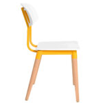 Barista Chair White Yellow 3