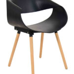 Bent Back Chair Black 1 1