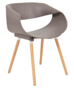 Bent Back Chair Dark Grey 1 1