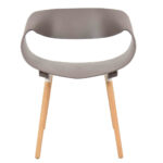 Bent Back Chair Dark Grey 2 1