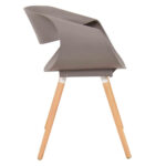 Bent Back Chair Dark Grey 3 1