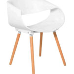 Bent Back Chair White 1 1