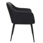 Block Arm Chair Black 3 1