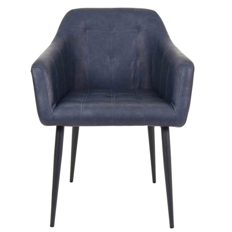 Navy Blue Block R Block Arm Chairs Navy Blue - DP Furniture Solutions | Restaurant ...