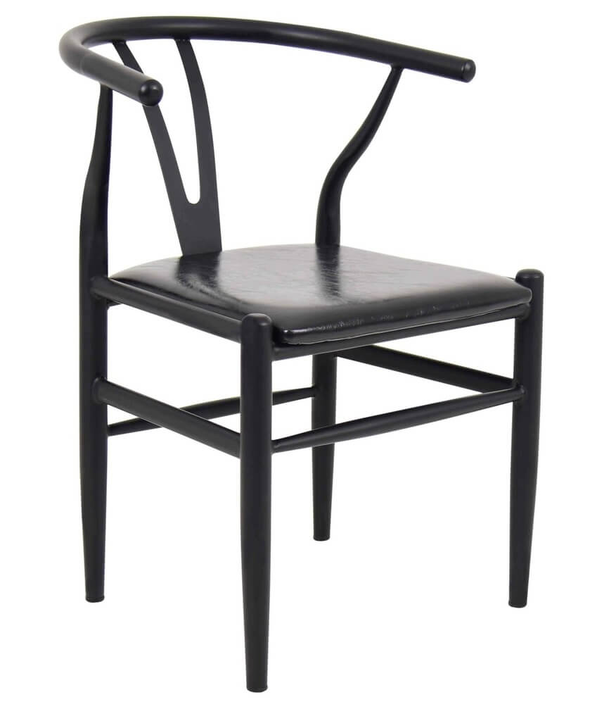 Elbow Chair Black on Black 1