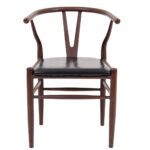 Elbow Chair Black on Walnut 2