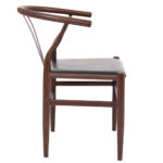 Elbow Chair Black on Walnut 3