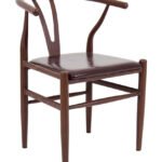 Elbow Chairs - Brown on Walnut