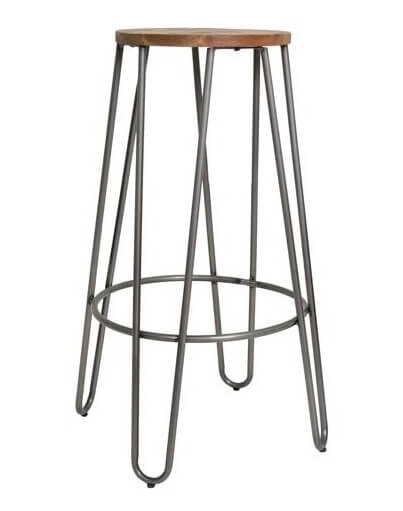 Hairpin Bar Stool Galvanized 01
