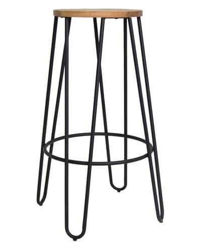 Hairpin Bar Stool Matte Black 01