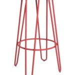 Hairpin Bar Stool Matte Red 01