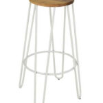 Hairpin Bar Stool Matte White 01
