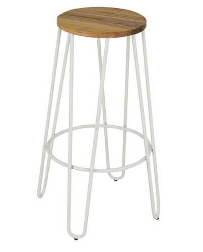 Hairpin Bar Stool Matte White 01