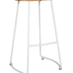Industrial Bar Stools Matt White 1