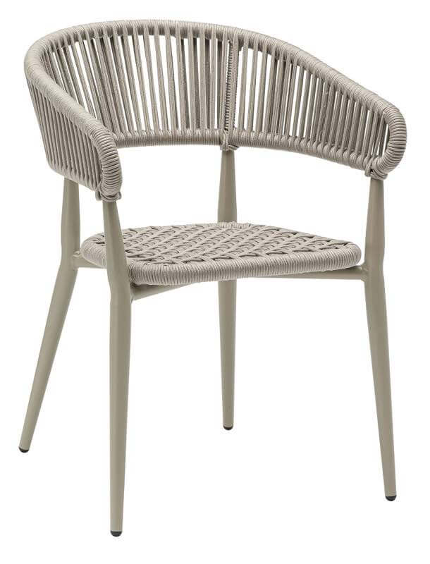 Nordic Rope Arm Chair Taupe 01 LR